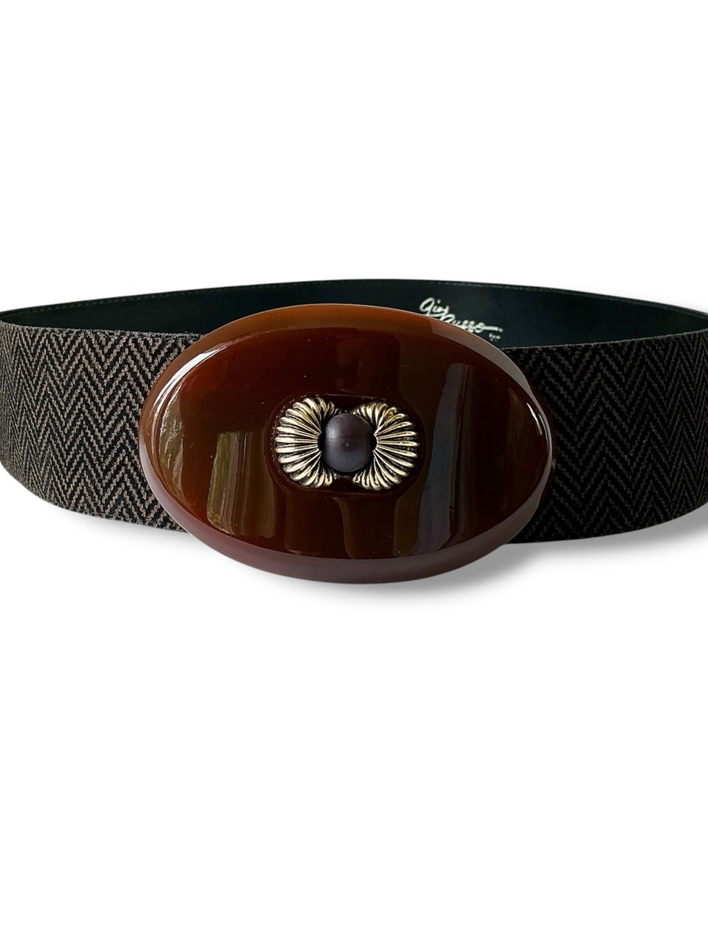 Gia Russo Herringbone Tweed Belt